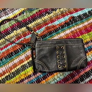 Coach Leather Wristlet